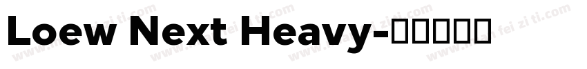 Loew Next Heavy字体转换